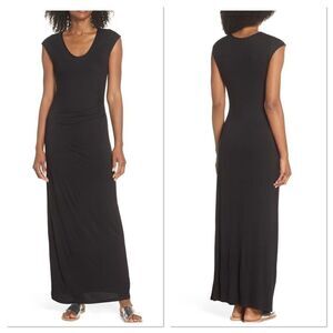 Fraiche by J Ruched Jersey Maxi Dress (H13)